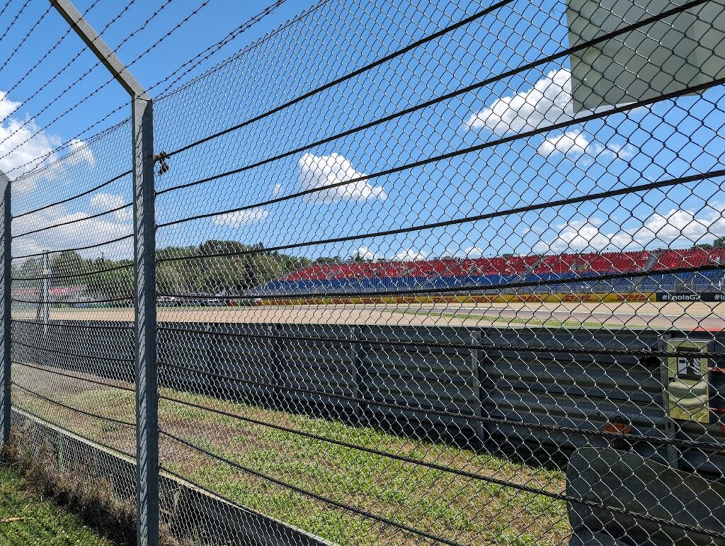 GA view of the Villeneuve chicane exit from the north side of the track.