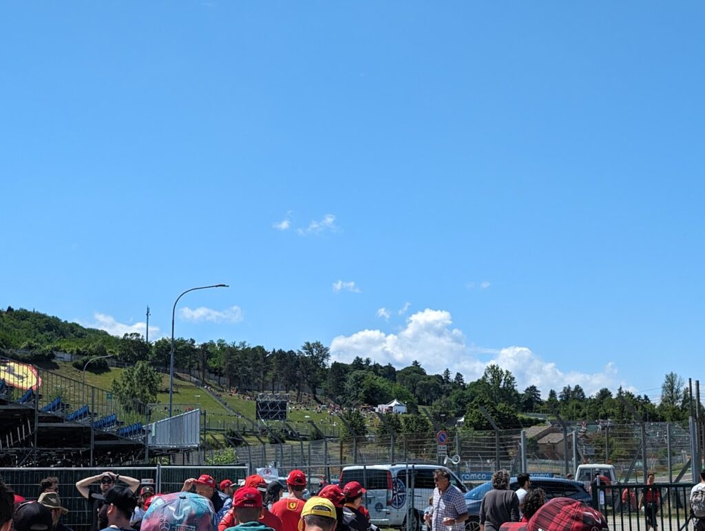 View of Prato Tosa from across the track (far hillside).