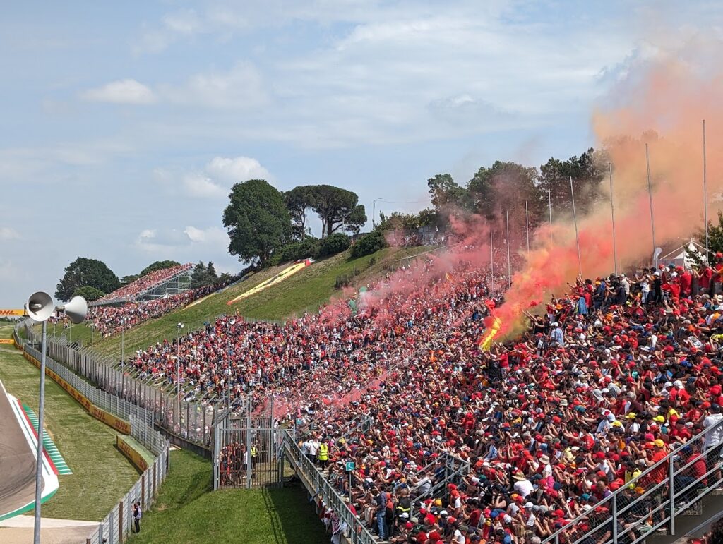 Prato Tosa provides a unique atmosphere as part of the cheering Tifosi filling the area.