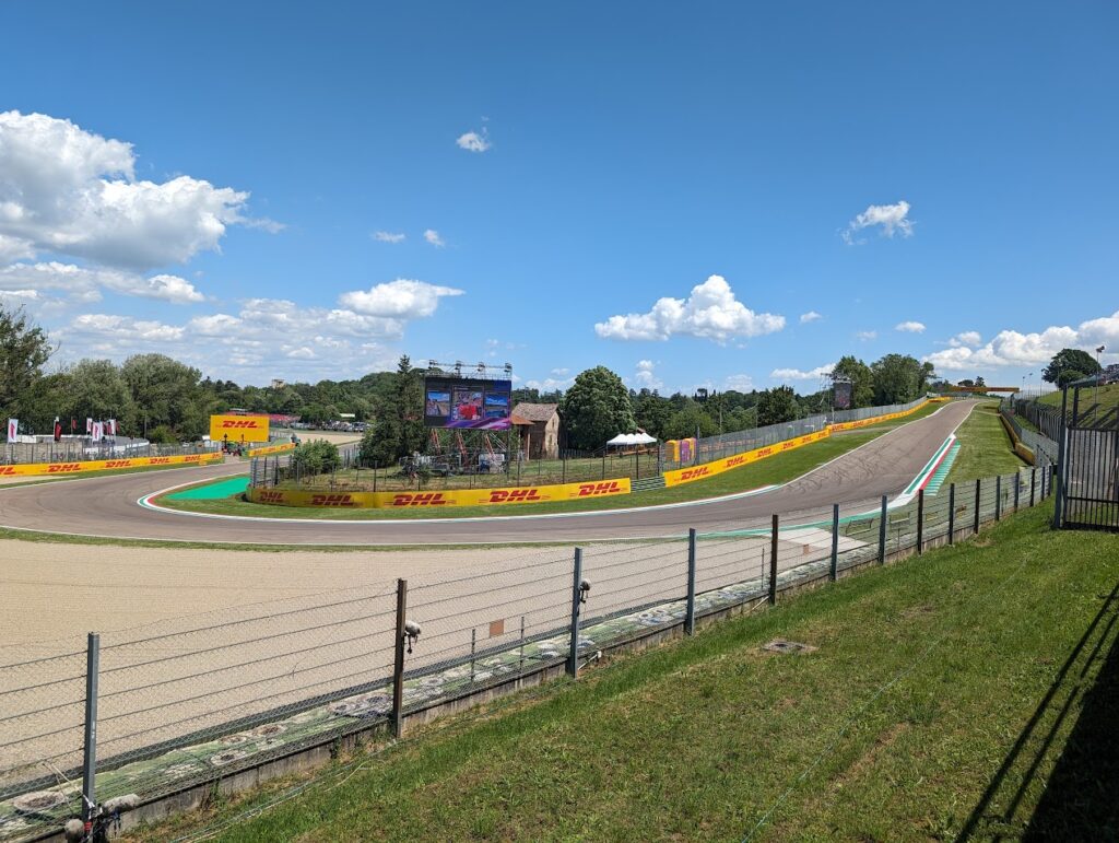 View from Tosa grandstands from the sourhern end of the smaller section.