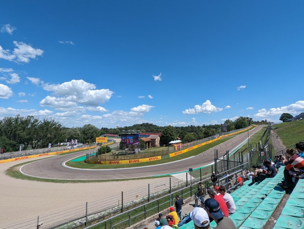View from Tosa grandstands from the larger section.