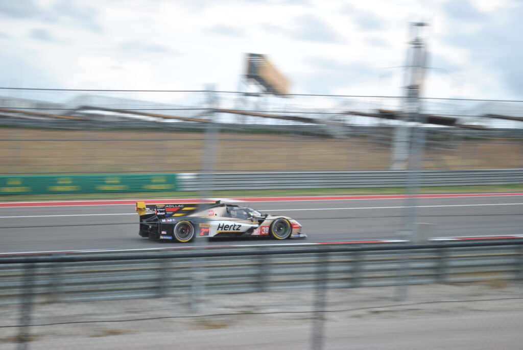 Cadlillac Hertz-Jota 38 car on the entry to T1 from the GA area.