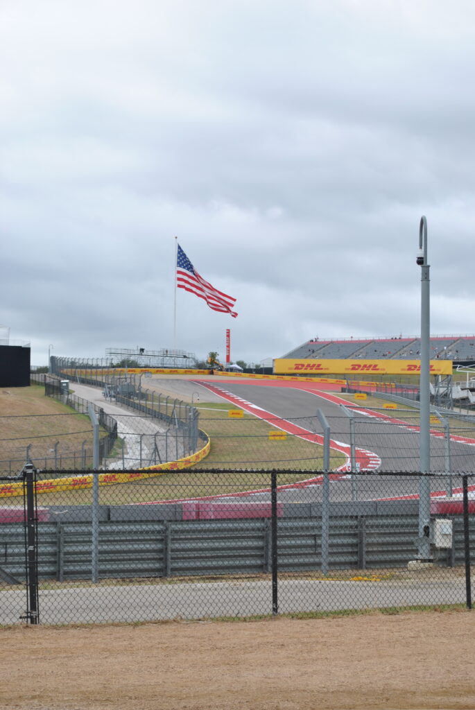 GA view from the inside of T2 looking back up towards the T1 Grandstands.