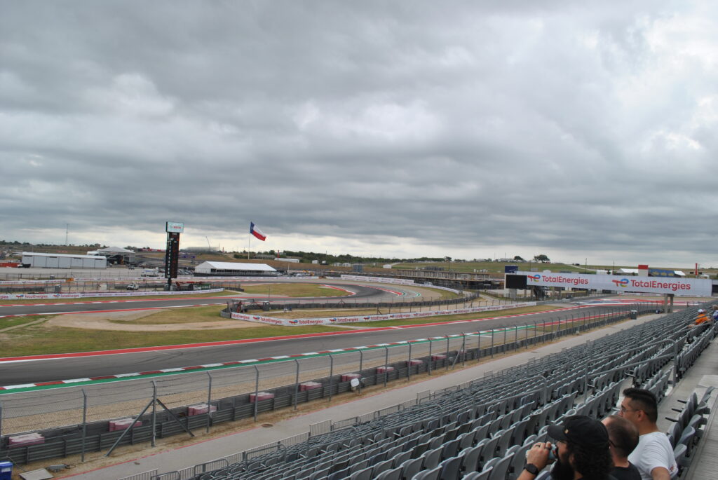 View of T13, T14 and the entry to T16 as viewed from the left-most side of the right T15 Grandstand section.
